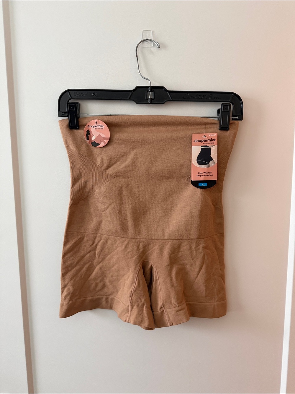 Shapermint High-Waist Shaper Shorts in Camel Brown
